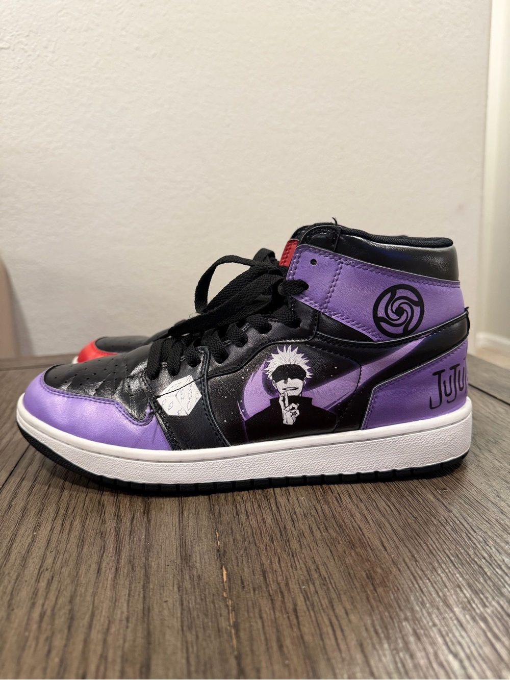 Custom Jujutsu Kaisen Anime High Top Sneakers EU 42 Men’s 8.5 Women’s 10